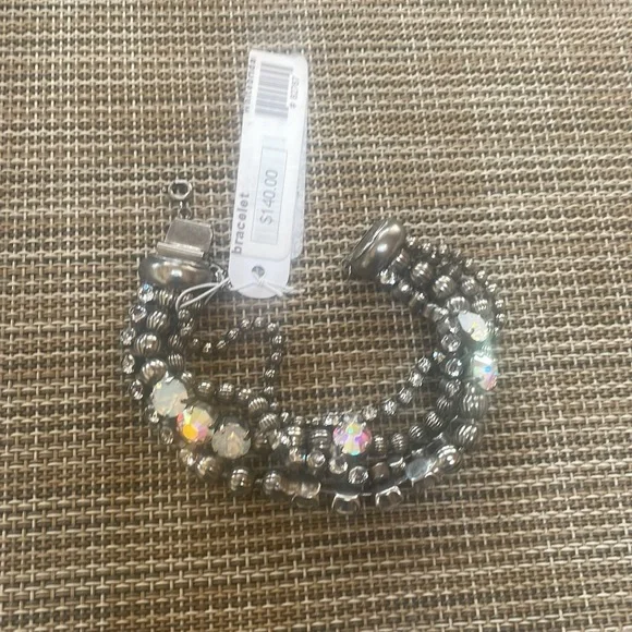 Sorrelli Crystal Crochet Statement Necklace & Bracelet. NWT
